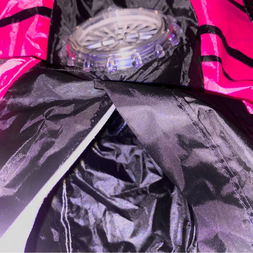 Butterfly Wings Costume w/ Batteries Pink Halloween Straps Easy Quick Inflatable